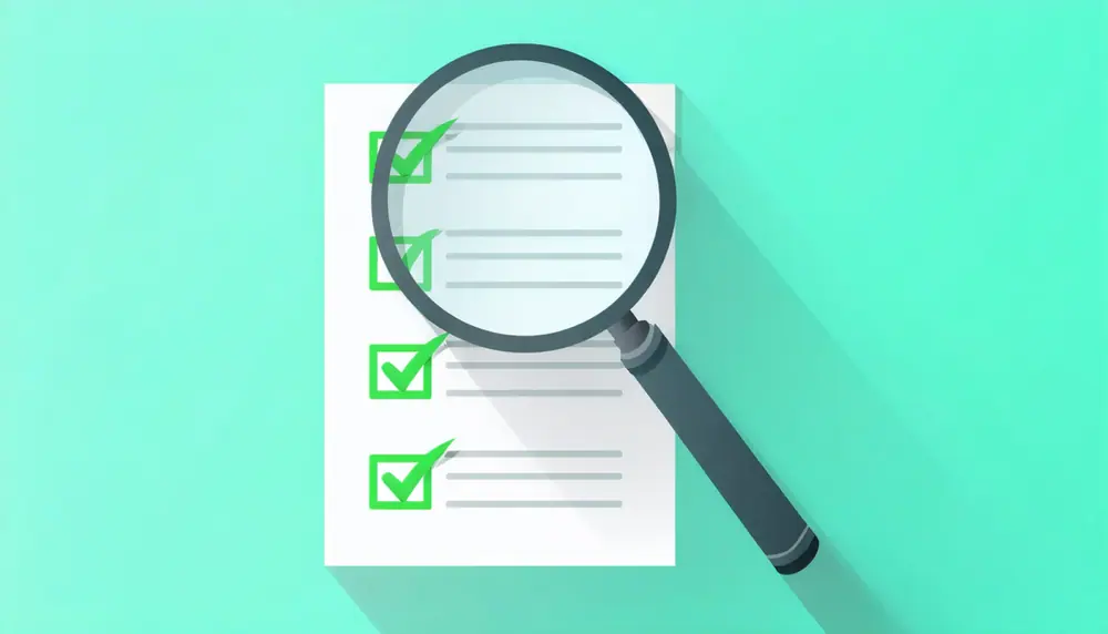 Magnifying glass with checklist.png