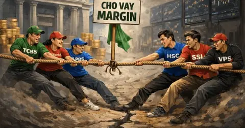 Dư nợ margin lập kỷ lục gần nửa triệu tỷ, nhóm CTCK có ngân hàng hậu thuẫn bứt phá mạnh