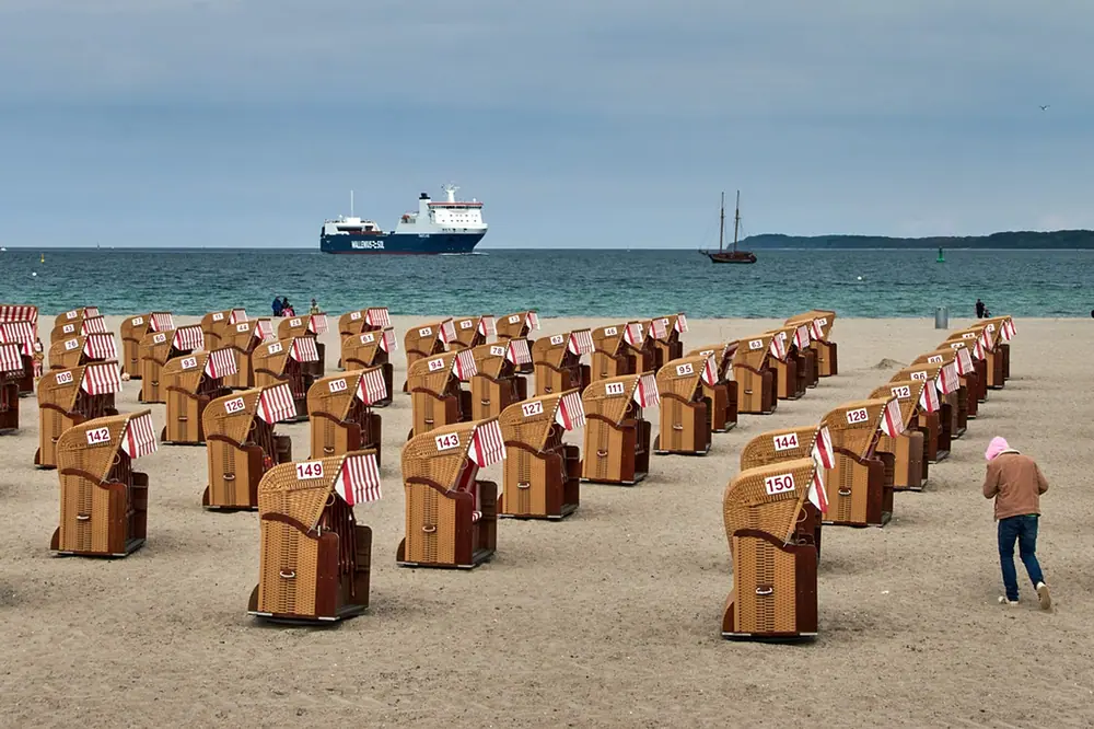 On the beach in Travemünde - how well is the German economy doing?