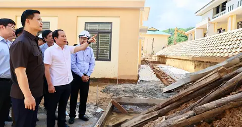 Phó Thủ tướng Lê Tiến Châu kiểm tra thực địa trường nội trú liên cấp tại tỉnh Quảng Trị