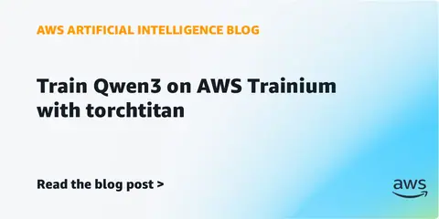 Train Qwen3 on AWS Trainium with torchtitan