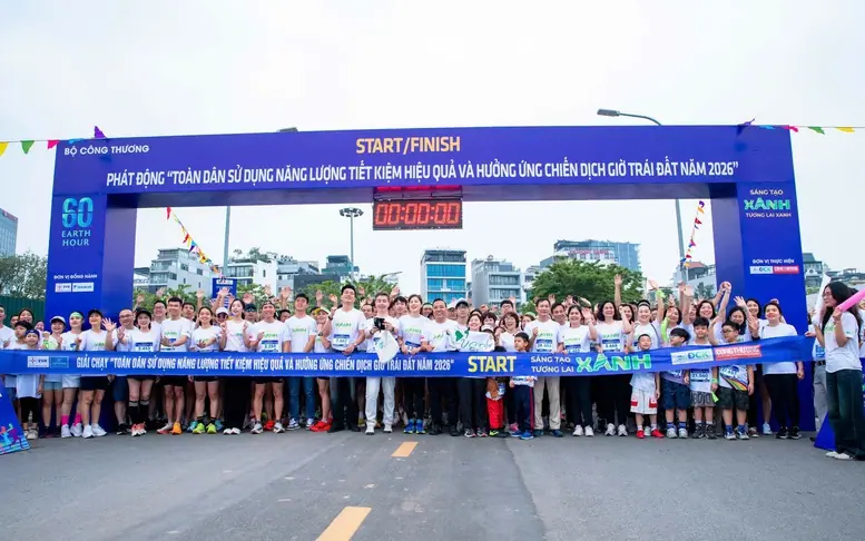 Hơn 2.000 người tham gia giải chạy hưởng ứng tiết kiệm năng lượng và Giờ Trái đất