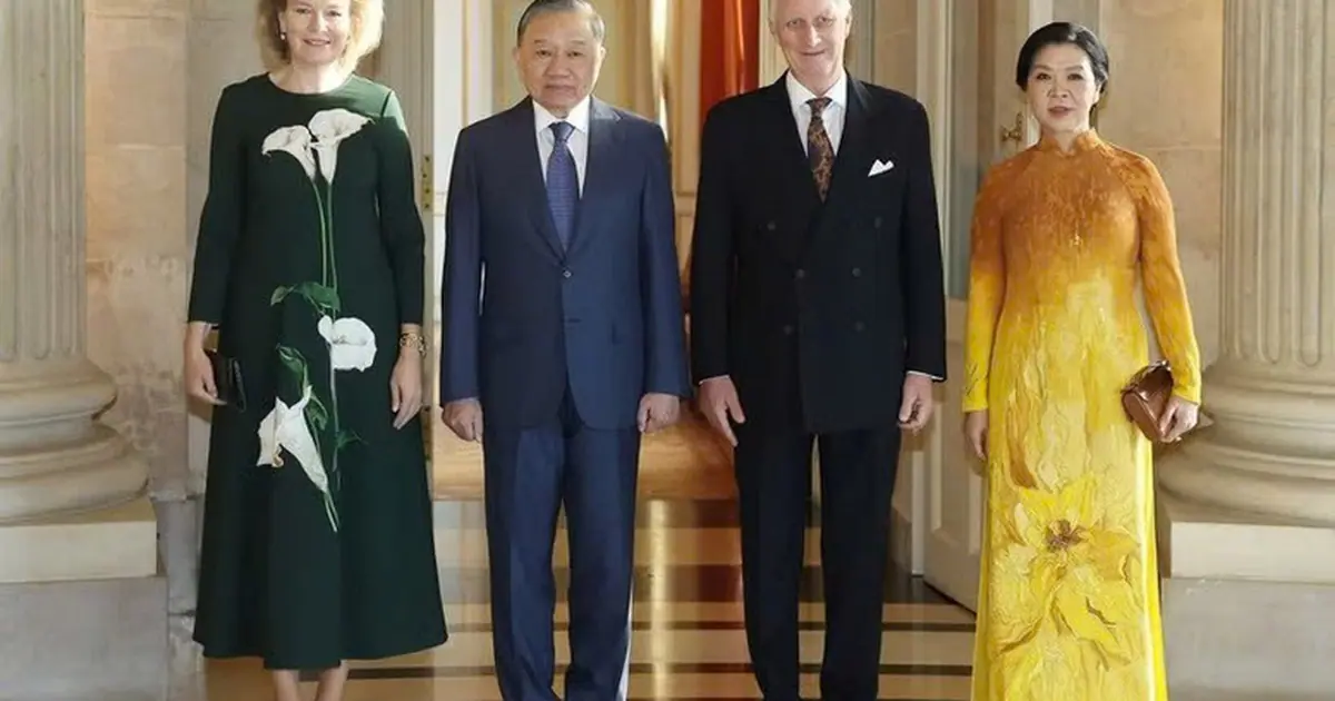 Top leader To Lam meets King Philippe of Belgium in Brussels