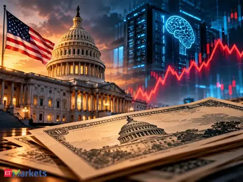 US Treasury yields rise but 10-year stays below 5% as AI jitters persist