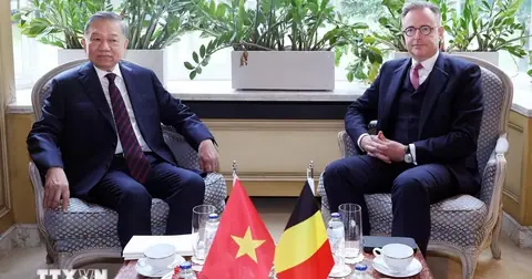 To Lam holds talks with Belgian Prime Minister Bart De Wever