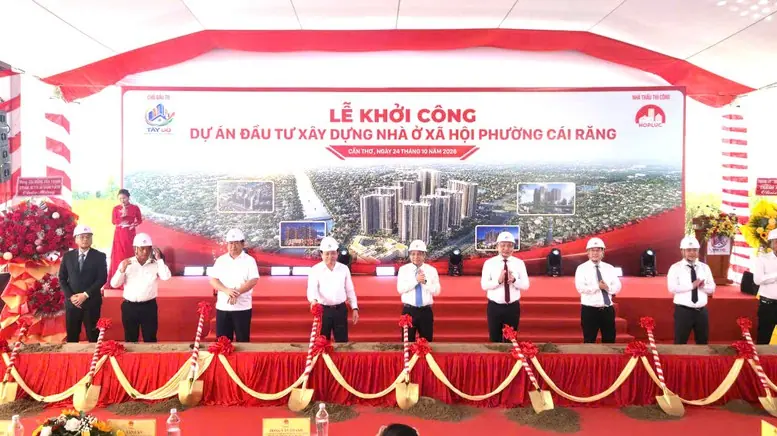 Khởi công dự án nhà ở xã hội lớn nhất Đồng bằng sông Cửu Long- Ảnh 2.