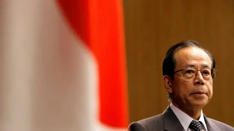 福田康夫在東京首相官邸會見記者（1/8/2008）