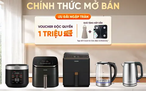 COSORI mang công nghệ của nồi chiên không dầu bán chạy hàng đầu tại Mỹ đến Việt Nam