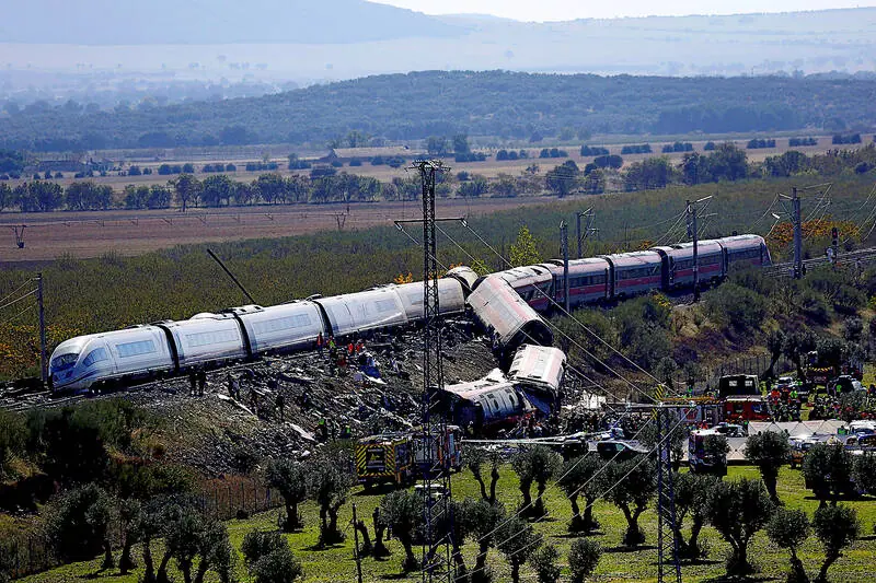 High-speed train crash in Spain kills at least 64 people