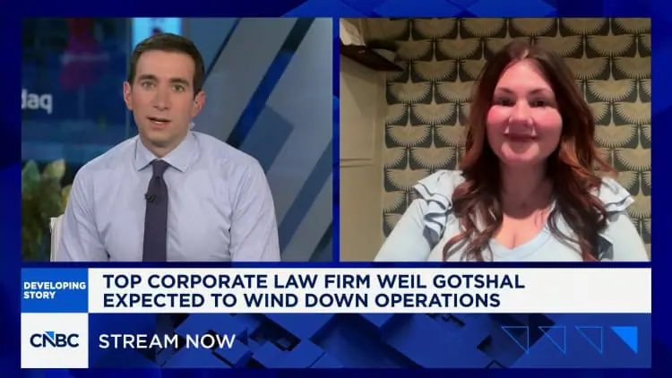Weil Gotshal's collapse signals big-law shakeup, says Above the Law's Kathryn Rubino
