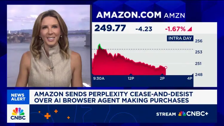 Amazon sends Perplexity cease-and-desist over AI browser agents making purchases
