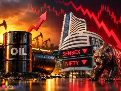 Sensex, Nifty turn lower; broader markets crash as oil tops $116/barrel. What lies ahead?