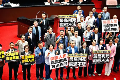 Legislative Yuan stiffens penalties on drug driving